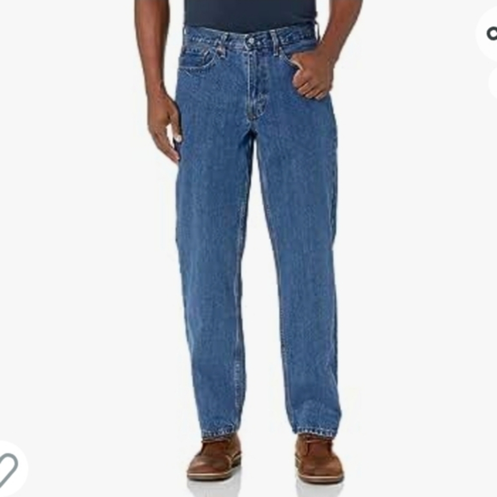 Levi's 550 Relaxed fit jeans,medium stonewash color,men's W33 L34 - Picture 3 of 16